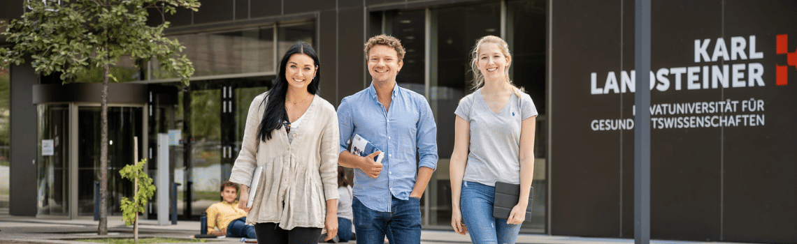Karl Landsteiner Privatuniversität für Gesundheitswissenschaften Profil Header Bild